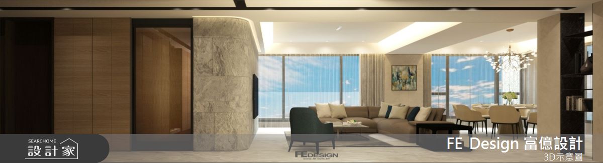 87坪預售屋＿現代風玄關案例圖片＿富億空間設計＿富億_34之3