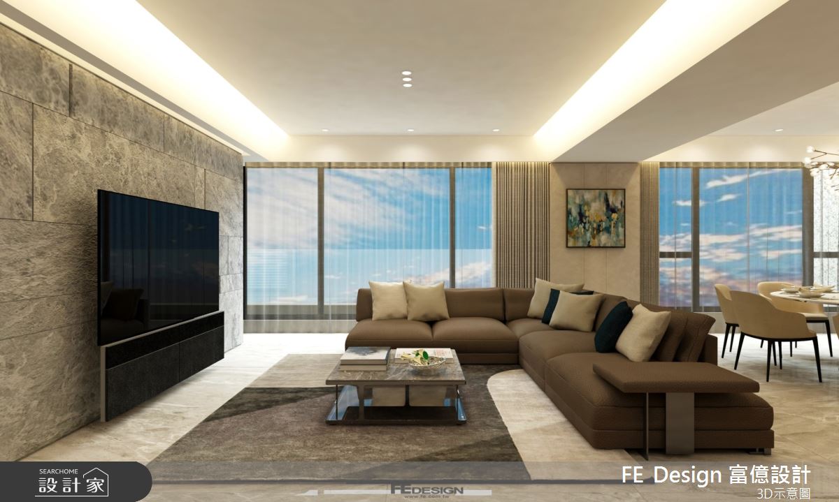 87坪預售屋＿現代風客廳案例圖片＿富億空間設計＿富億_34之8