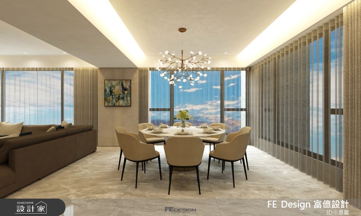 87坪預售屋＿現代風餐廳案例圖片＿富億空間設計＿富億_34之12