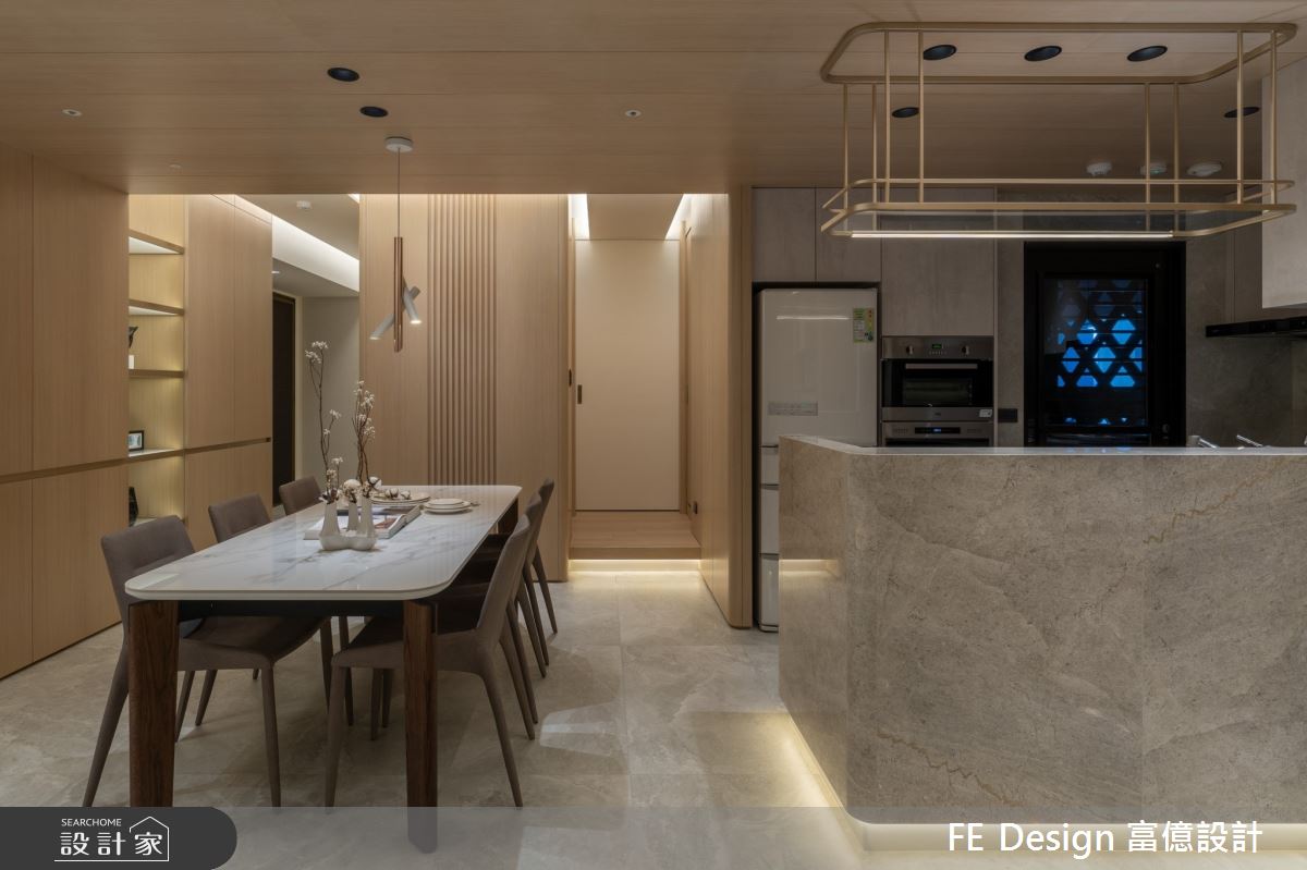 40坪新成屋(5年以下)＿現代簡約風餐廳廚房案例圖片＿富億空間設計＿富億_35之17