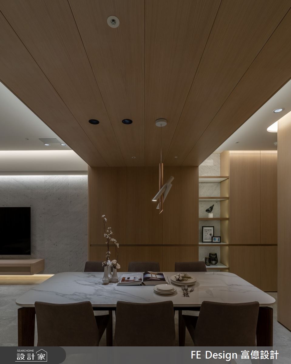 40坪新成屋(5年以下)＿現代簡約風餐廳案例圖片＿富億空間設計＿富億_35之18