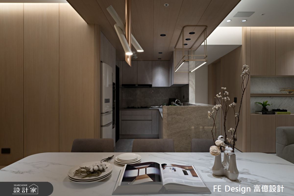 40坪新成屋(5年以下)＿現代簡約風餐廳廚房案例圖片＿富億空間設計＿富億_35之20