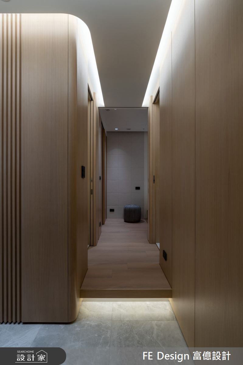 40坪新成屋(5年以下)＿現代簡約風走廊案例圖片＿富億空間設計＿富億_35之21