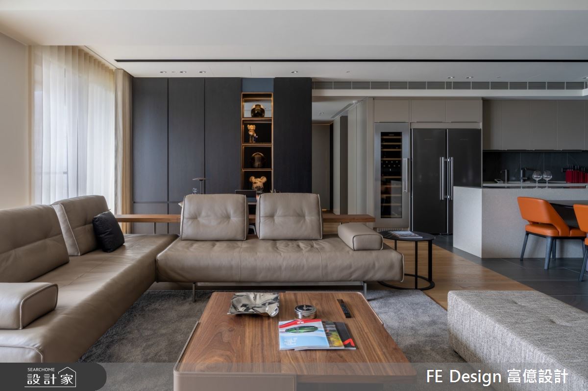 55坪新成屋(5年以下)＿簡約時尚風客廳案例圖片＿富億空間設計＿富億_36之7
