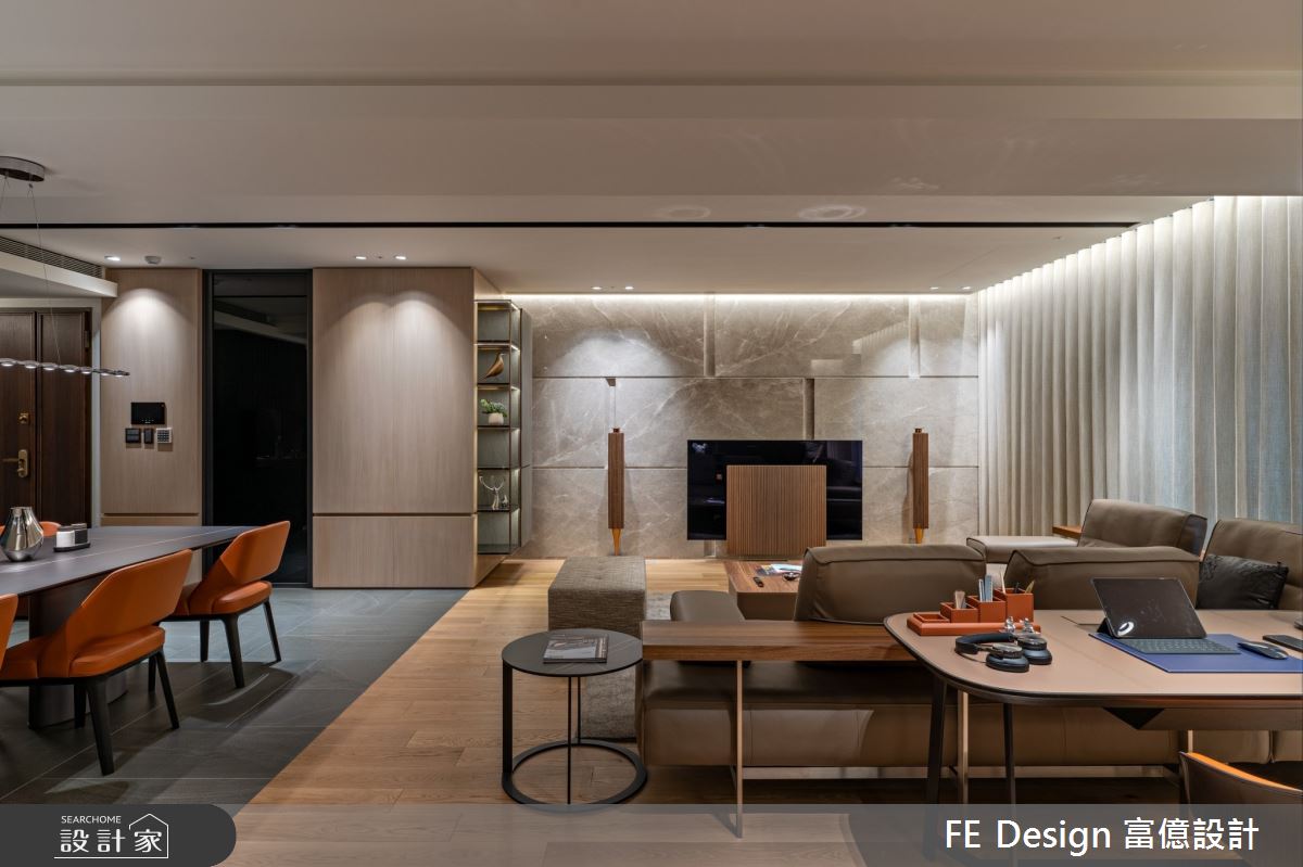 55坪新成屋(5年以下)＿簡約時尚風客廳案例圖片＿富億空間設計＿富億_36之10