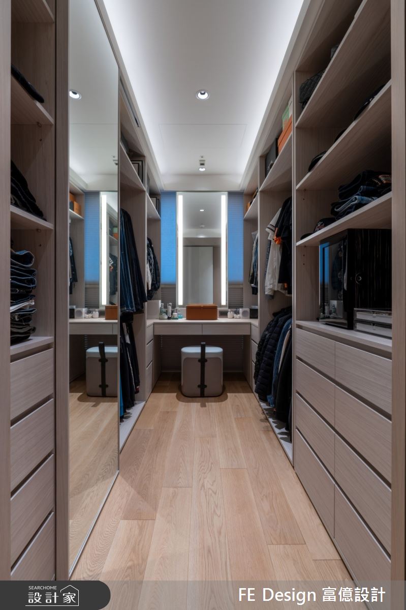 55坪新成屋(5年以下)＿簡約時尚風更衣間案例圖片＿富億空間設計＿富億_36之26