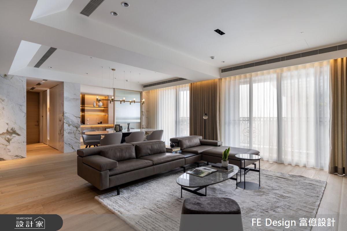 55坪新成屋(5年以下)＿現代風客廳餐廳案例圖片＿富億空間設計＿富億_37之7