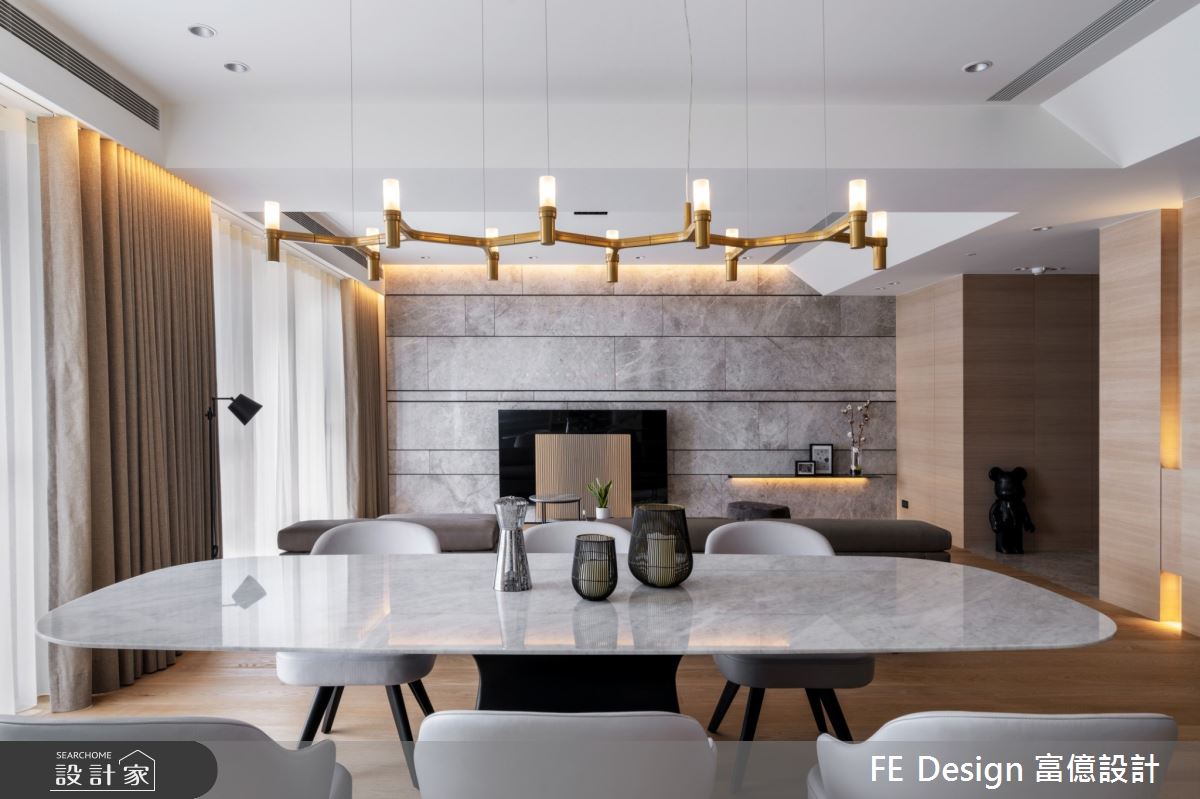 55坪新成屋(5年以下)＿現代風客廳餐廳案例圖片＿富億空間設計＿富億_37之14