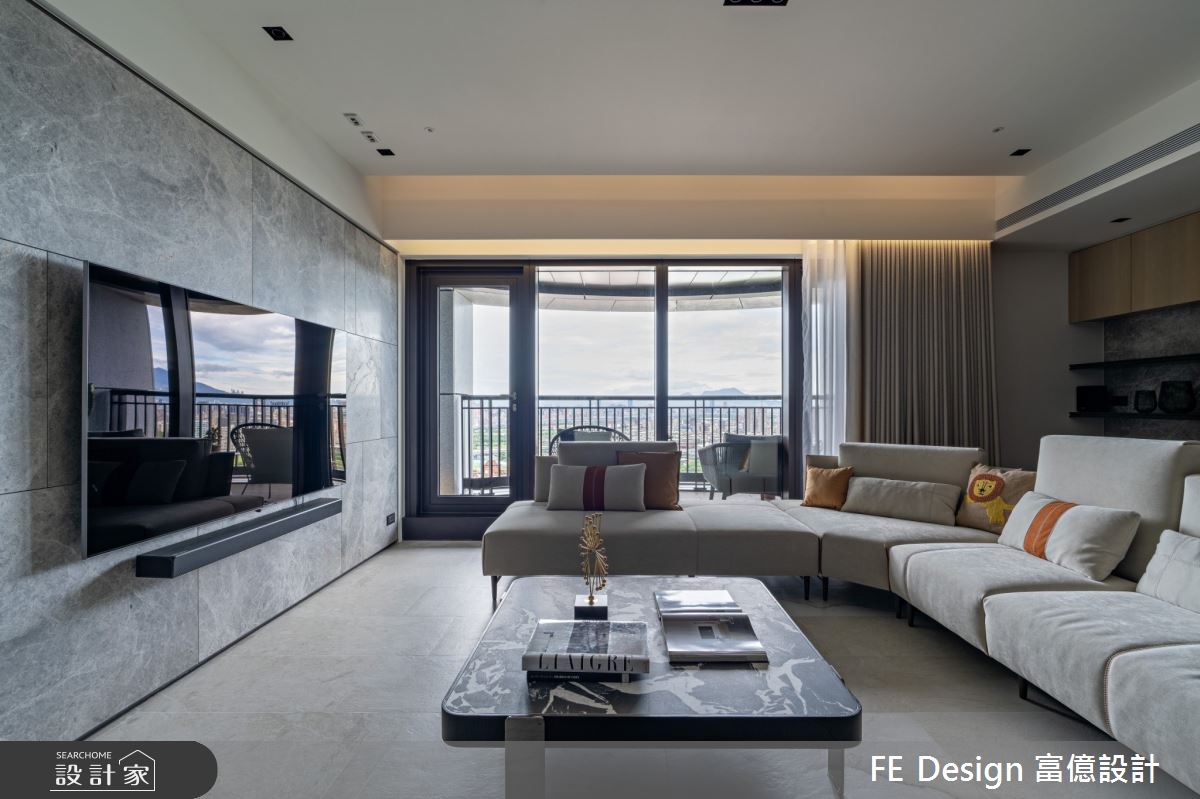 56坪新成屋(5年以下)＿混搭風客廳案例圖片＿富億空間設計＿富億_38之6