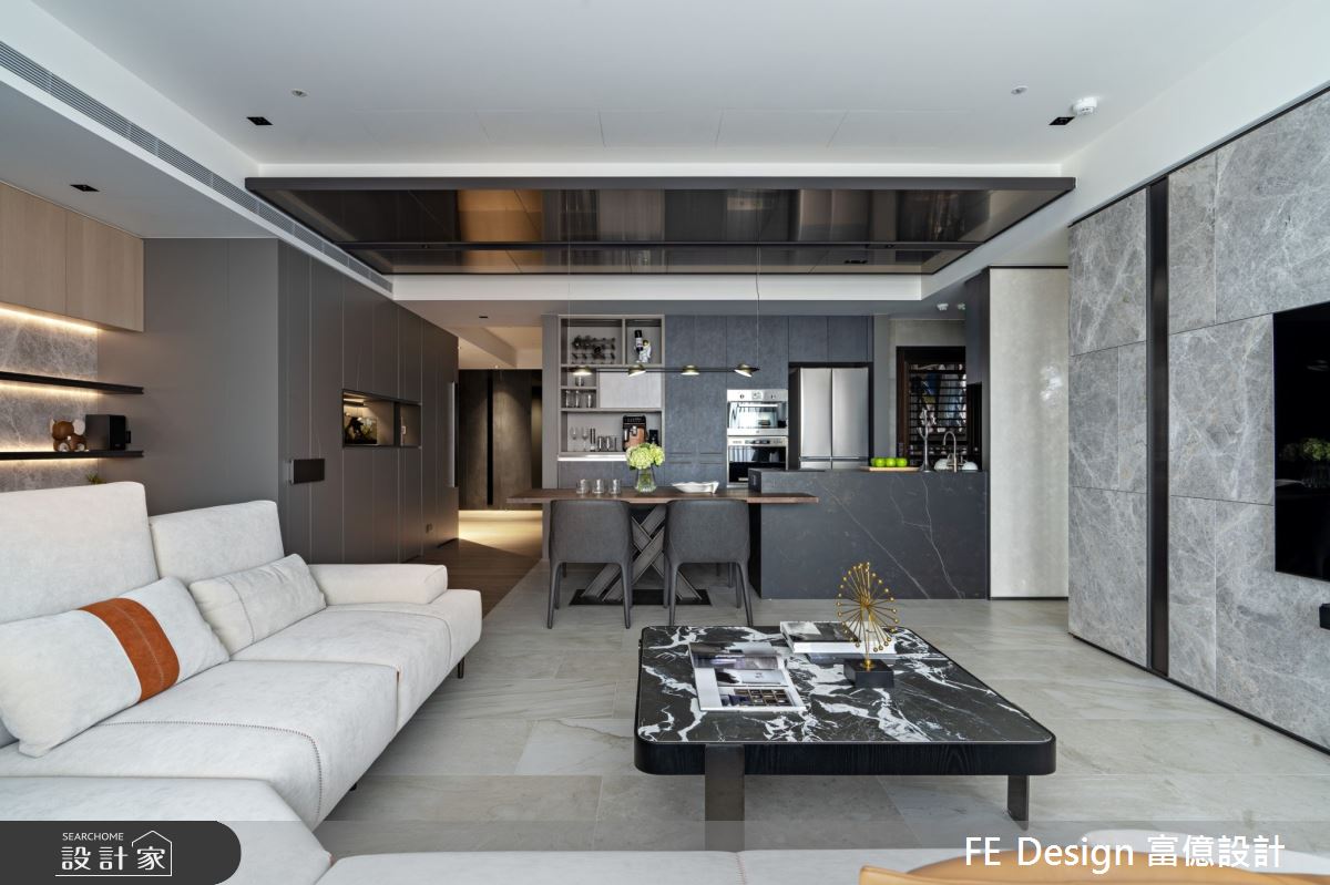 56坪新成屋(5年以下)＿混搭風客廳案例圖片＿富億空間設計＿富億_38之7