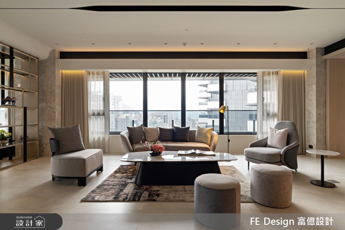 123坪新成屋(5年以下)＿現代風客廳案例圖片＿富億空間設計＿富億_39之14