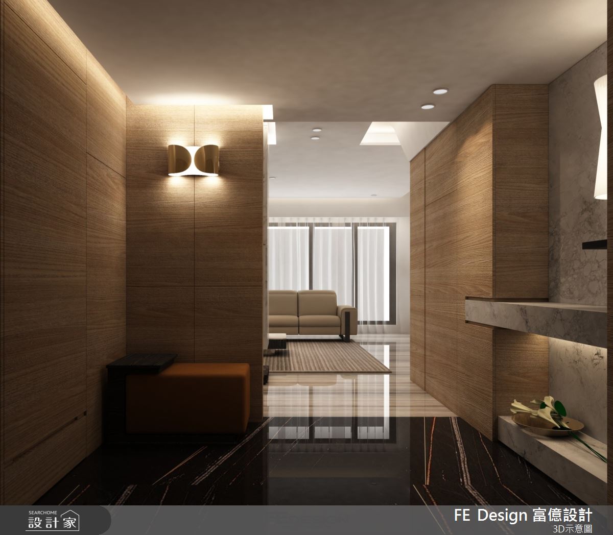 88坪新成屋(5年以下)＿現代風玄關案例圖片＿富億空間設計＿富億_40之2