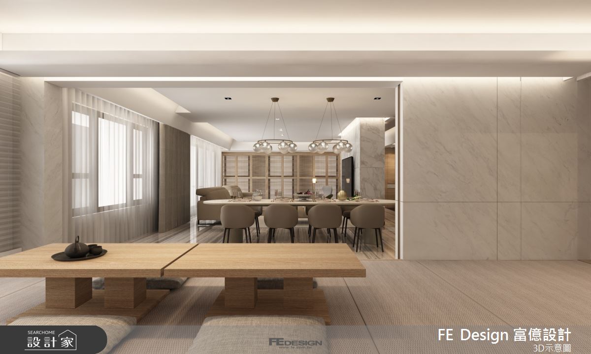 88坪新成屋(5年以下)＿現代風餐廳和室多功能室案例圖片＿富億空間設計＿富億_40之8