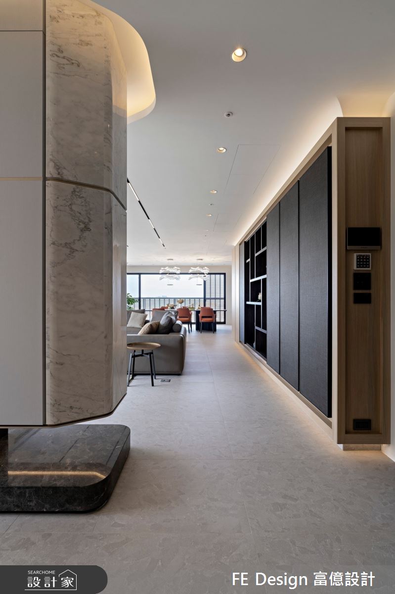 107坪新成屋(5年以下)＿現代風玄關客廳案例圖片＿富億空間設計＿富億_42之3