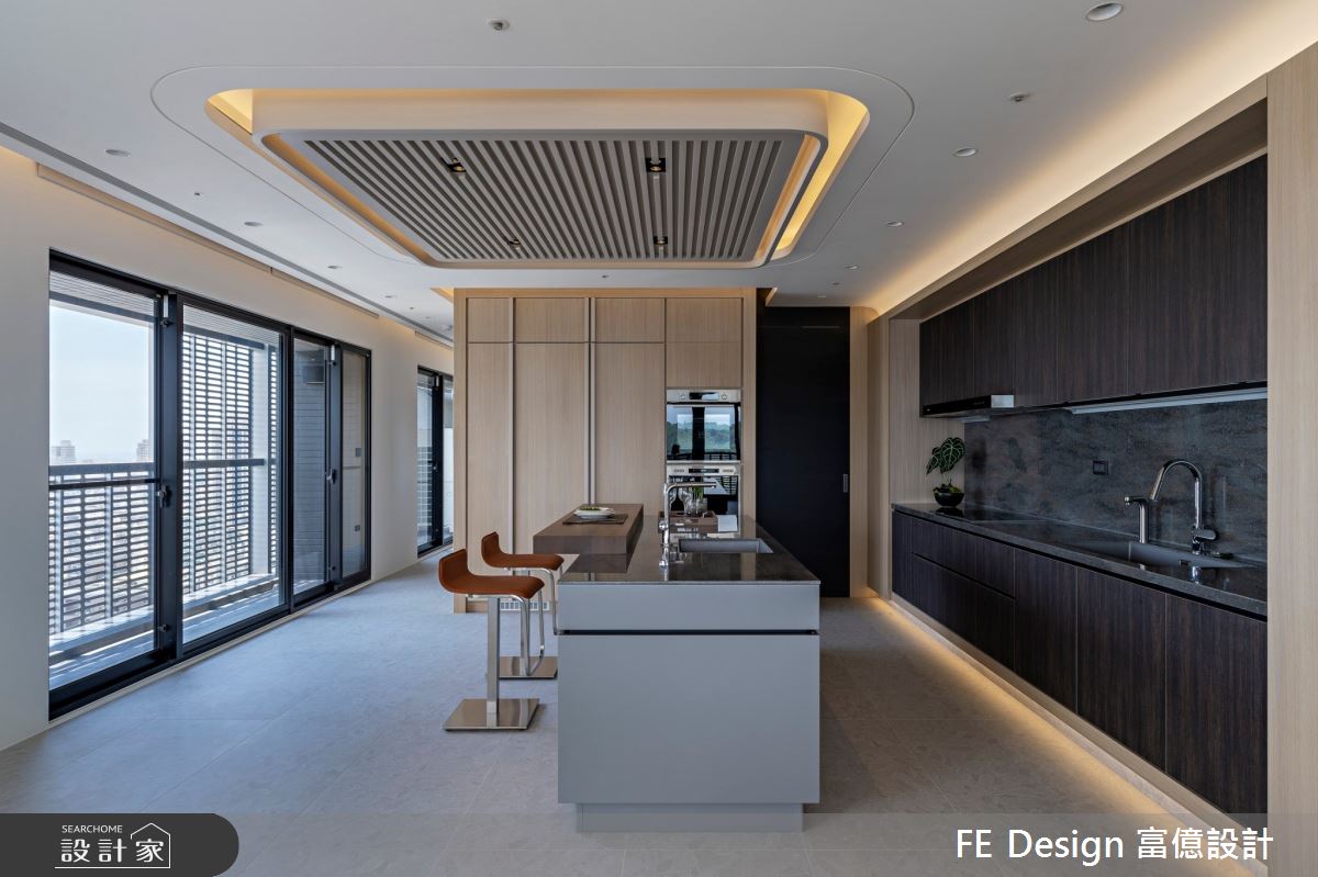 107坪新成屋(5年以下)＿現代風廚房中島案例圖片＿富億空間設計＿富億_42之15