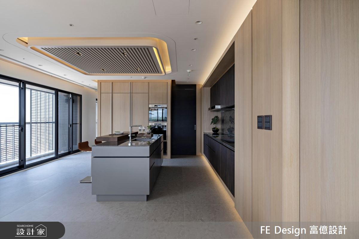 107坪新成屋(5年以下)＿現代風廚房中島案例圖片＿富億空間設計＿富億_42之16