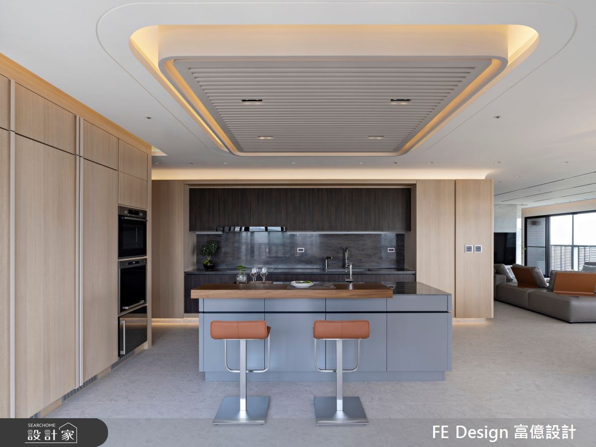 107坪新成屋(5年以下)＿現代風廚房中島案例圖片＿富億空間設計＿富億_42之17