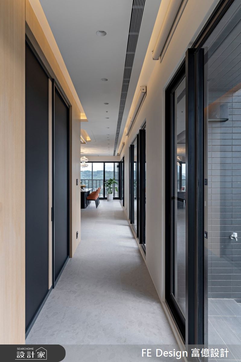107坪新成屋(5年以下)＿現代風走廊案例圖片＿富億空間設計＿富億_42之24