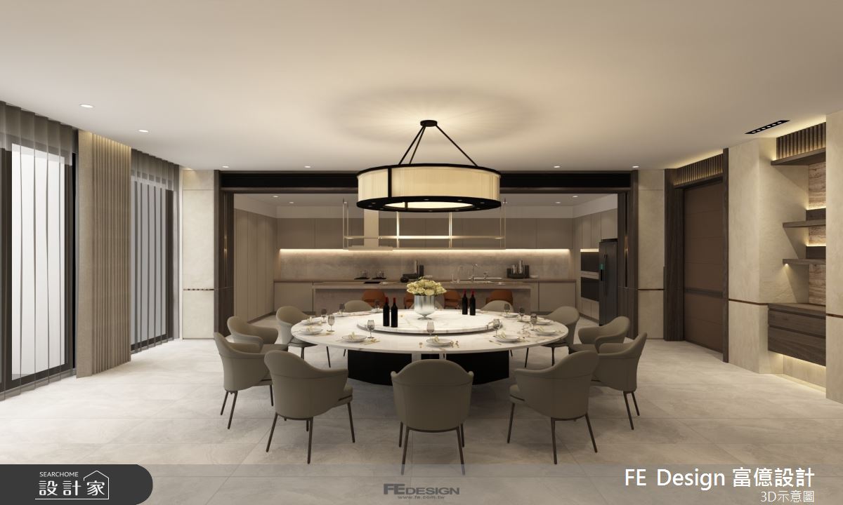 400坪預售屋＿現代風餐廳案例圖片＿富億空間設計＿富億_43之15