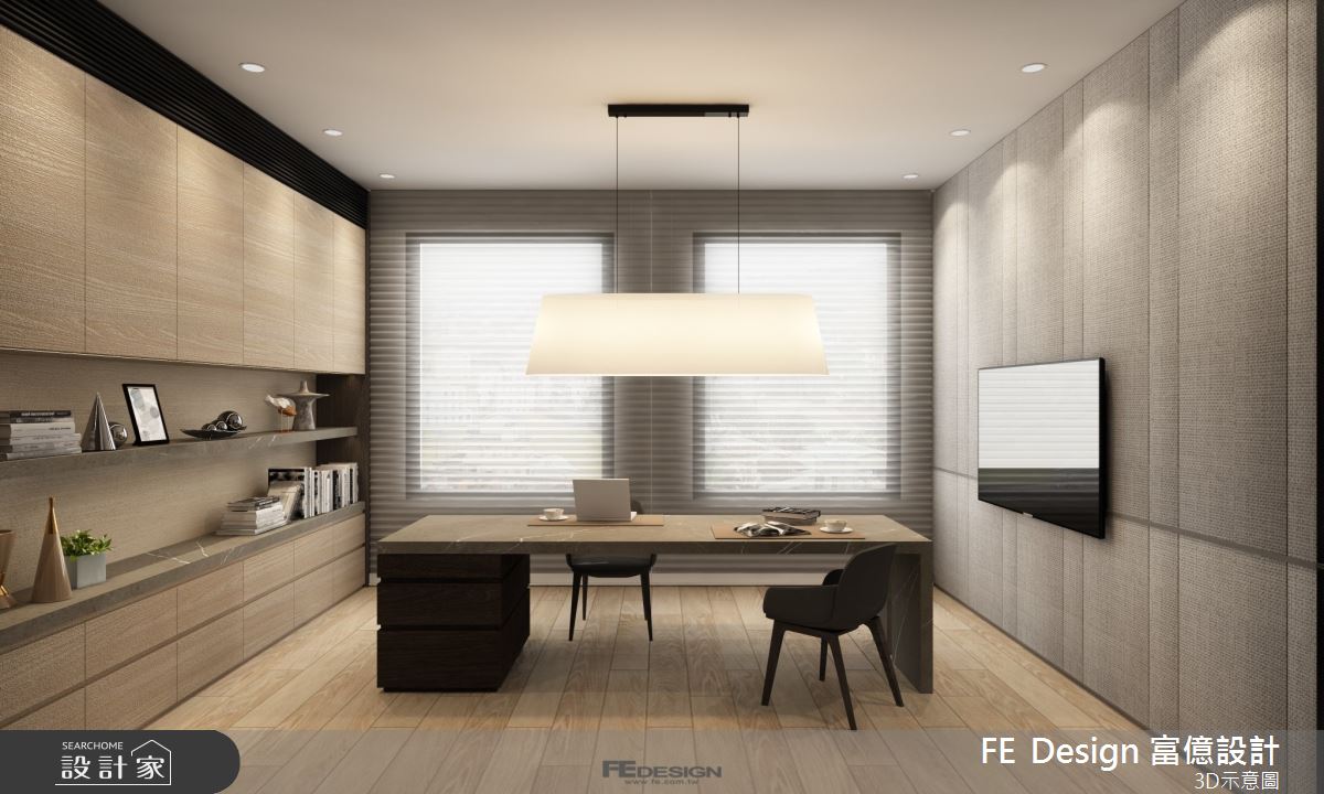 400坪預售屋＿現代風書房案例圖片＿富億空間設計＿富億_43之23