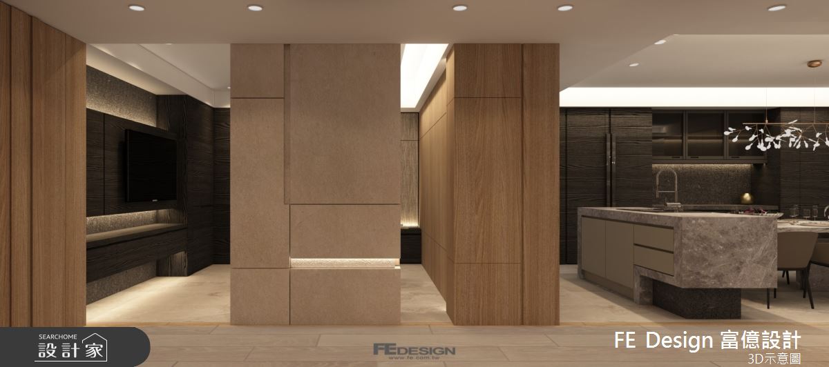 108坪毛胚屋＿現代風餐廳書房中島案例圖片＿富億空間設計＿富億_44之11