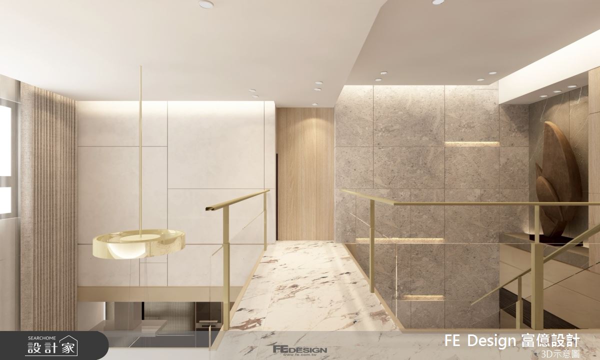 72坪毛胚屋＿現代風走廊案例圖片＿富億空間設計＿富億_46之25