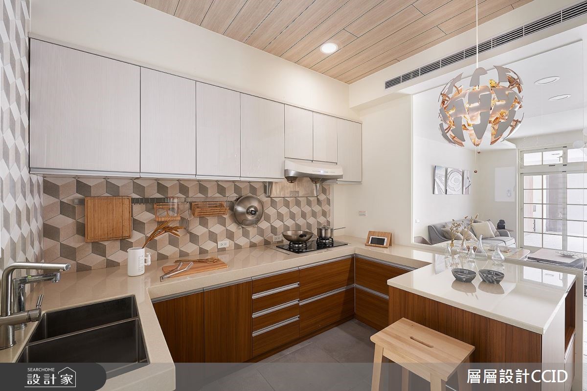 100坪老屋(16~30年)＿北歐風廚房案例圖片＿層層室內裝修設計有限公司＿層層_01之9