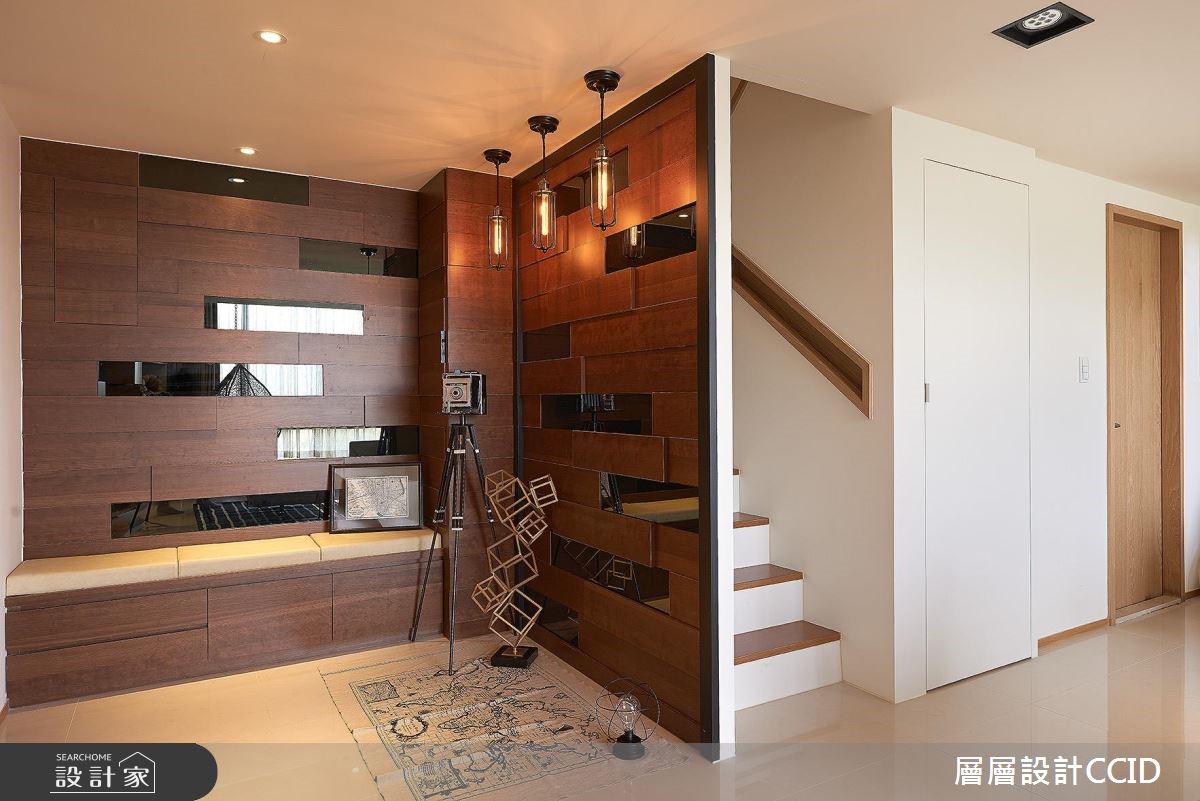 40坪中古屋(5~15年)＿休閒風玄關案例圖片＿層層室內裝修設計有限公司＿層層_03之1