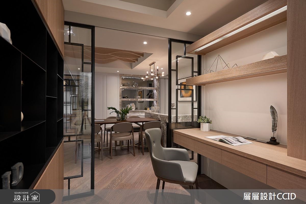 80坪新成屋(5年以下)＿現代風書房案例圖片＿層層室內裝修設計有限公司＿層層_04之20