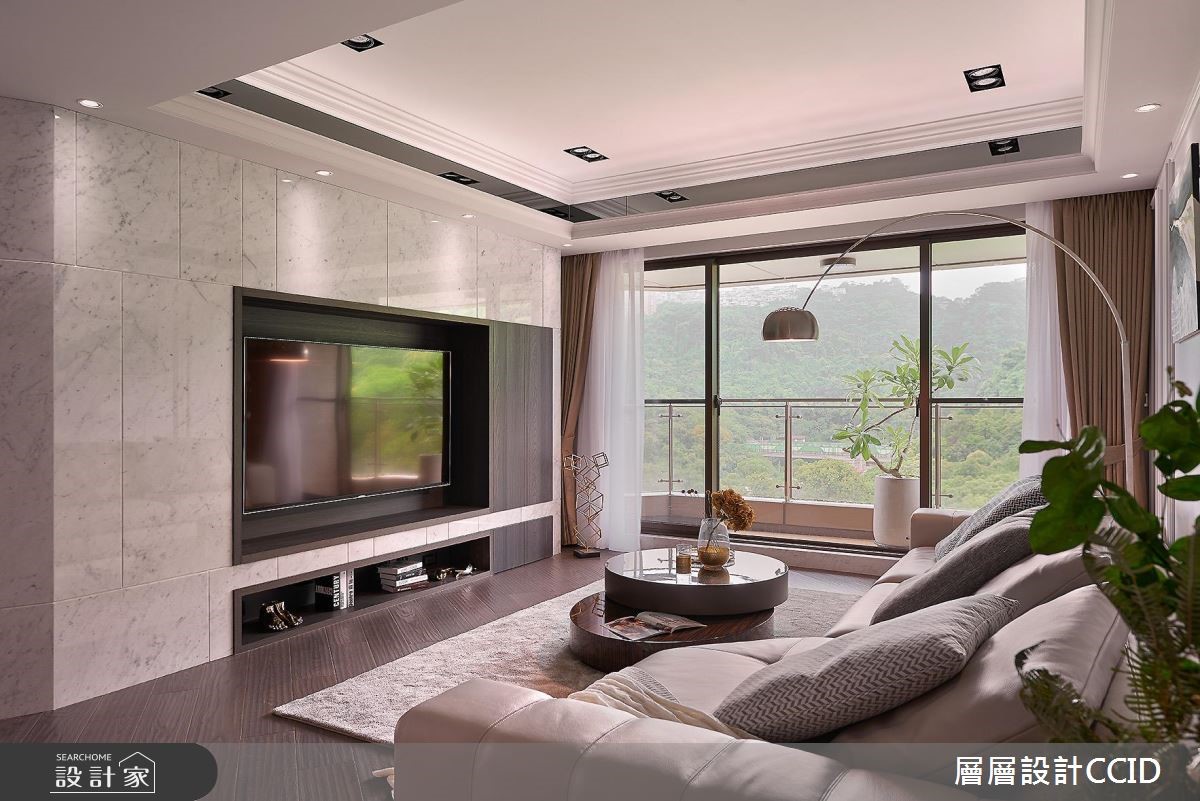 80坪新成屋(5年以下)＿現代風客廳案例圖片＿層層室內裝修設計有限公司＿層層_04之3