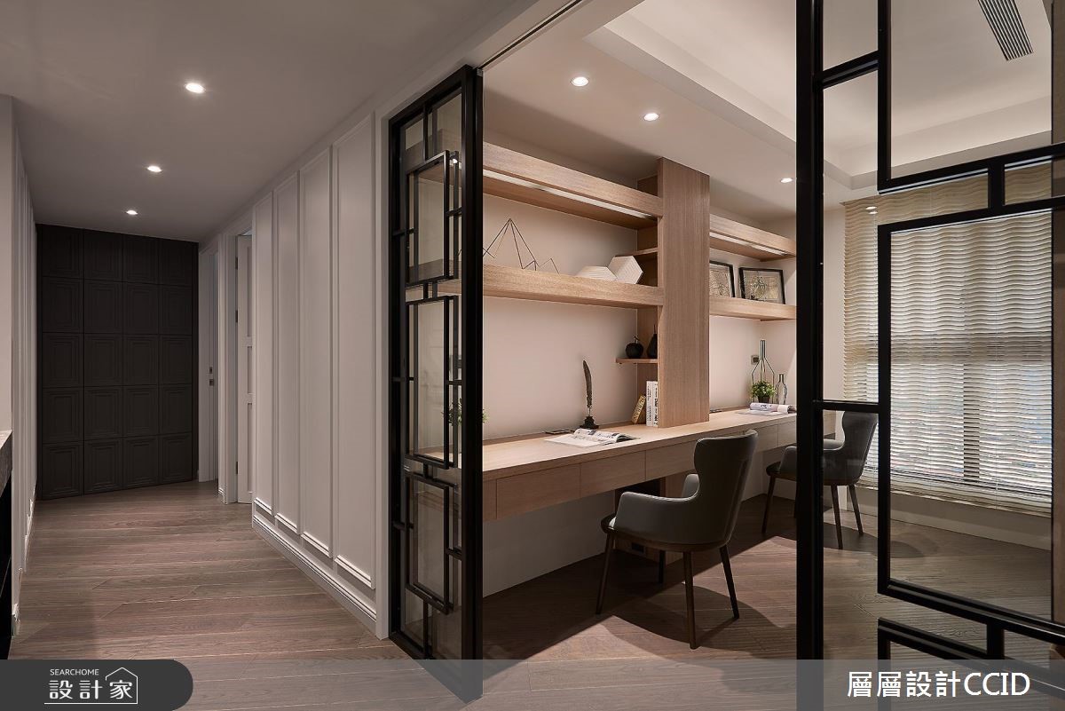 80坪新成屋(5年以下)＿現代風書房案例圖片＿層層室內裝修設計有限公司＿層層_04之17