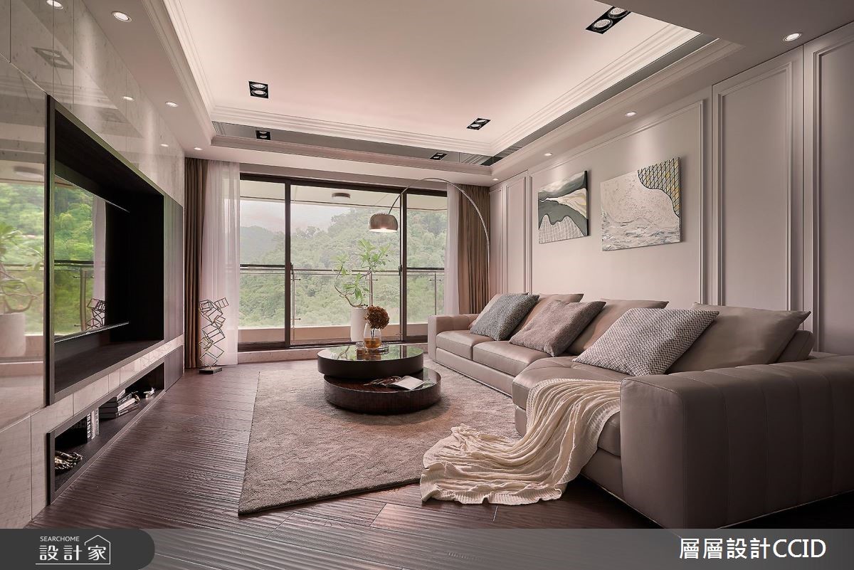 80坪新成屋(5年以下)＿現代風客廳案例圖片＿層層室內裝修設計有限公司＿層層_04之4