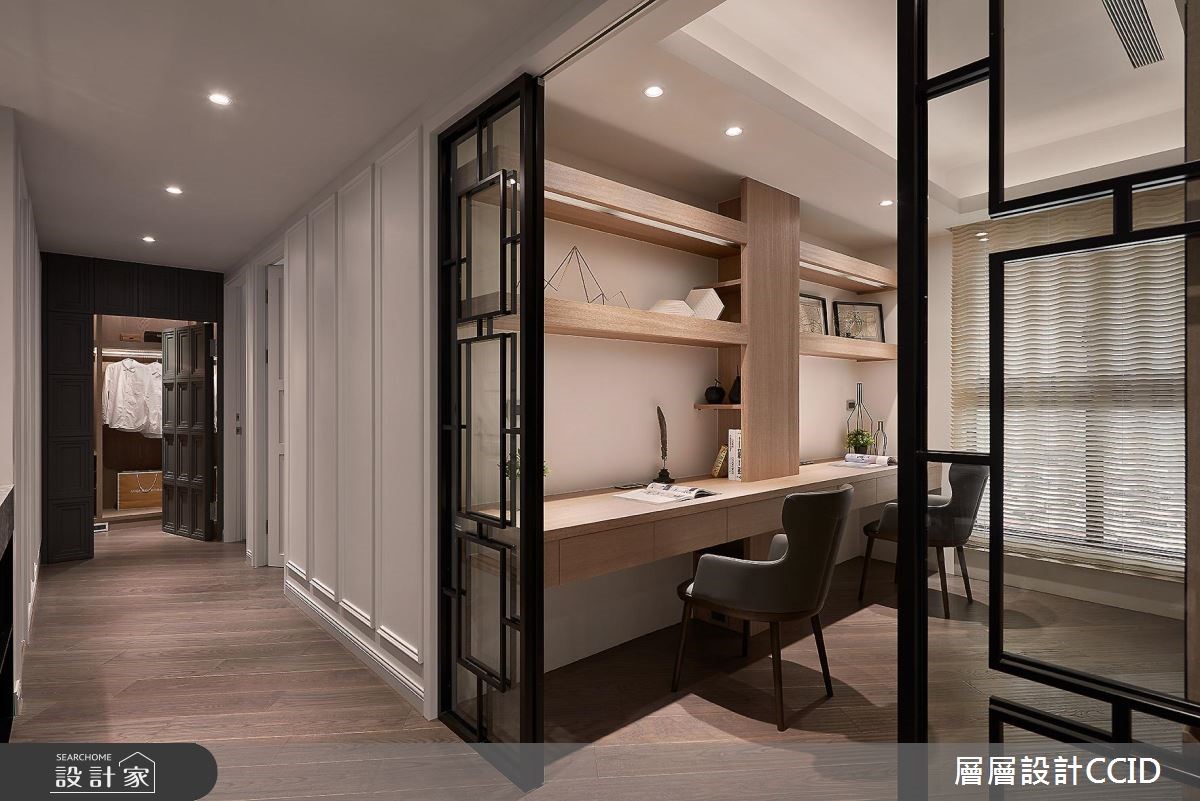80坪新成屋(5年以下)＿現代風書房案例圖片＿層層室內裝修設計有限公司＿層層_04之18