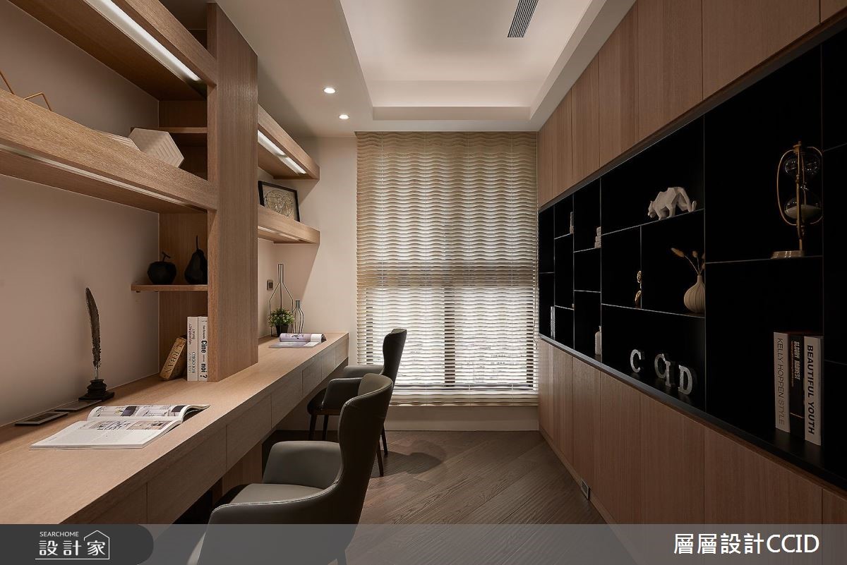 80坪新成屋(5年以下)＿現代風書房案例圖片＿層層室內裝修設計有限公司＿層層_04之19