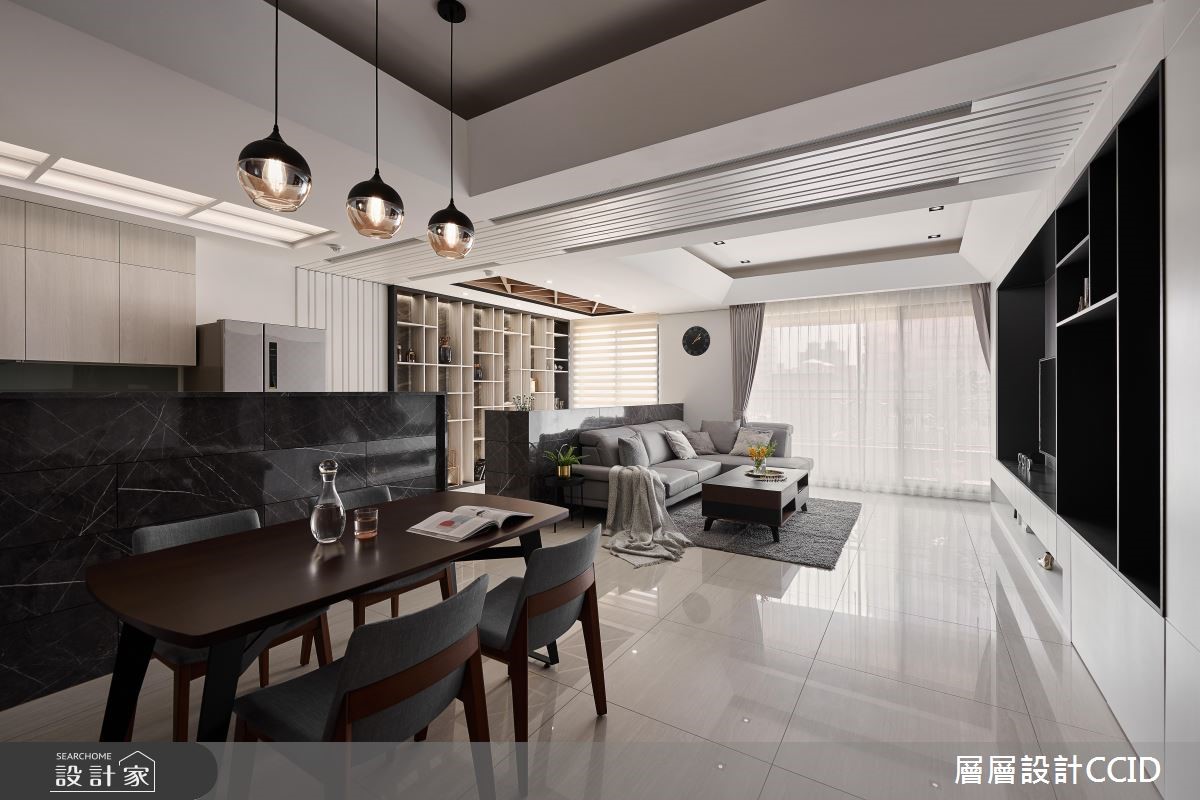 60坪新成屋(5年以下)＿現代風客廳餐廳案例圖片＿層層室內裝修設計有限公司＿層層_10之3