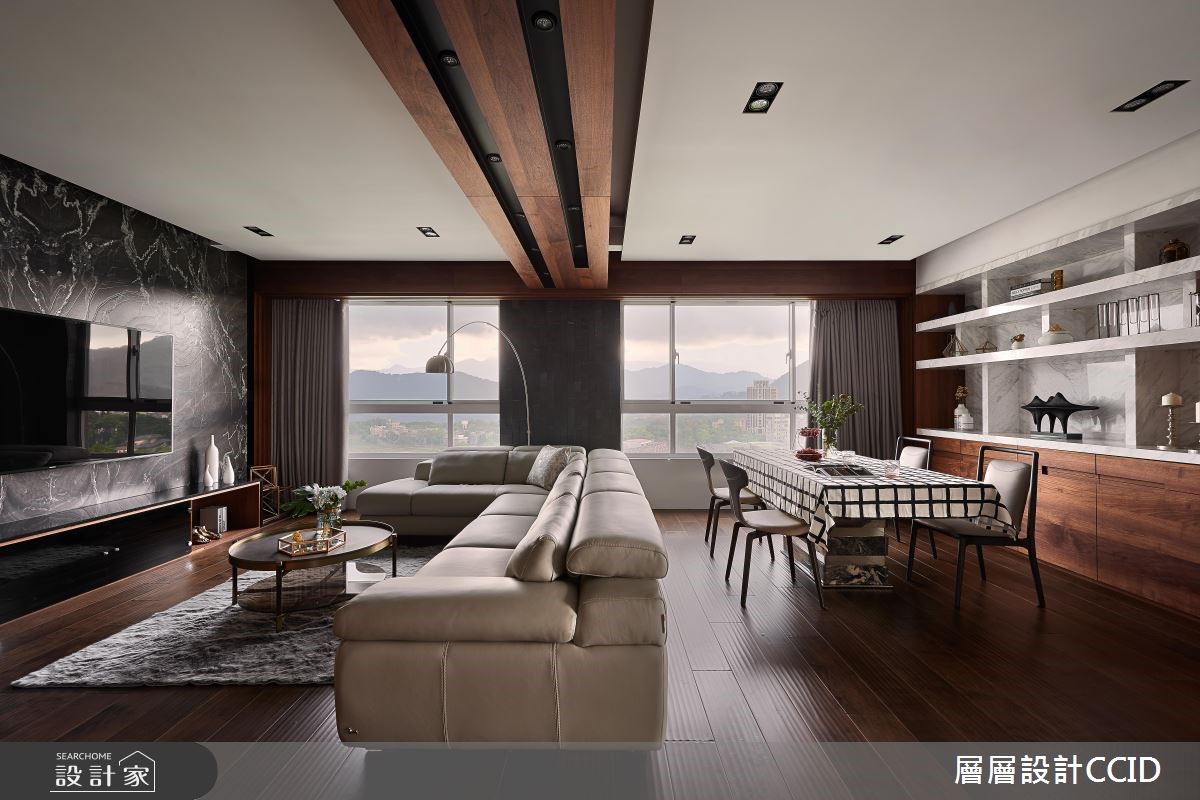 60坪新成屋(5年以下)＿現代風客廳餐廳案例圖片＿層層室內裝修設計有限公司＿層層_12之11