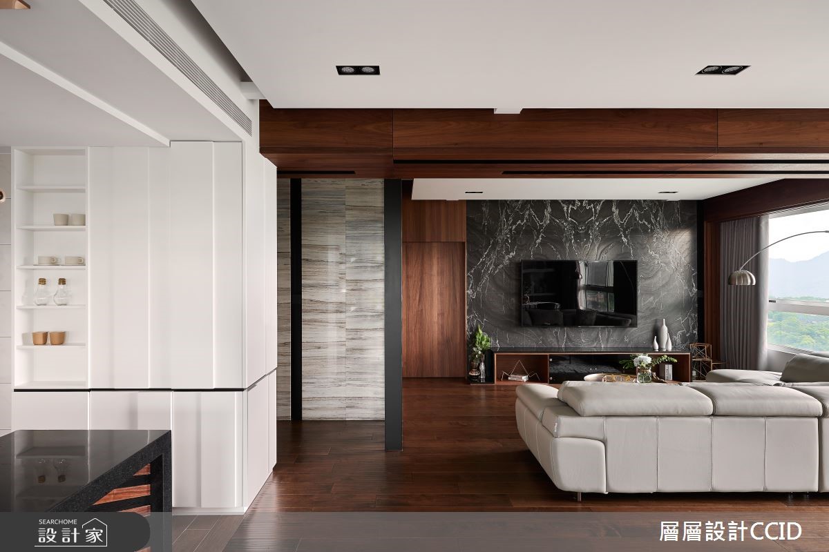 60坪新成屋(5年以下)＿現代風客廳案例圖片＿層層室內裝修設計有限公司＿層層_12之16