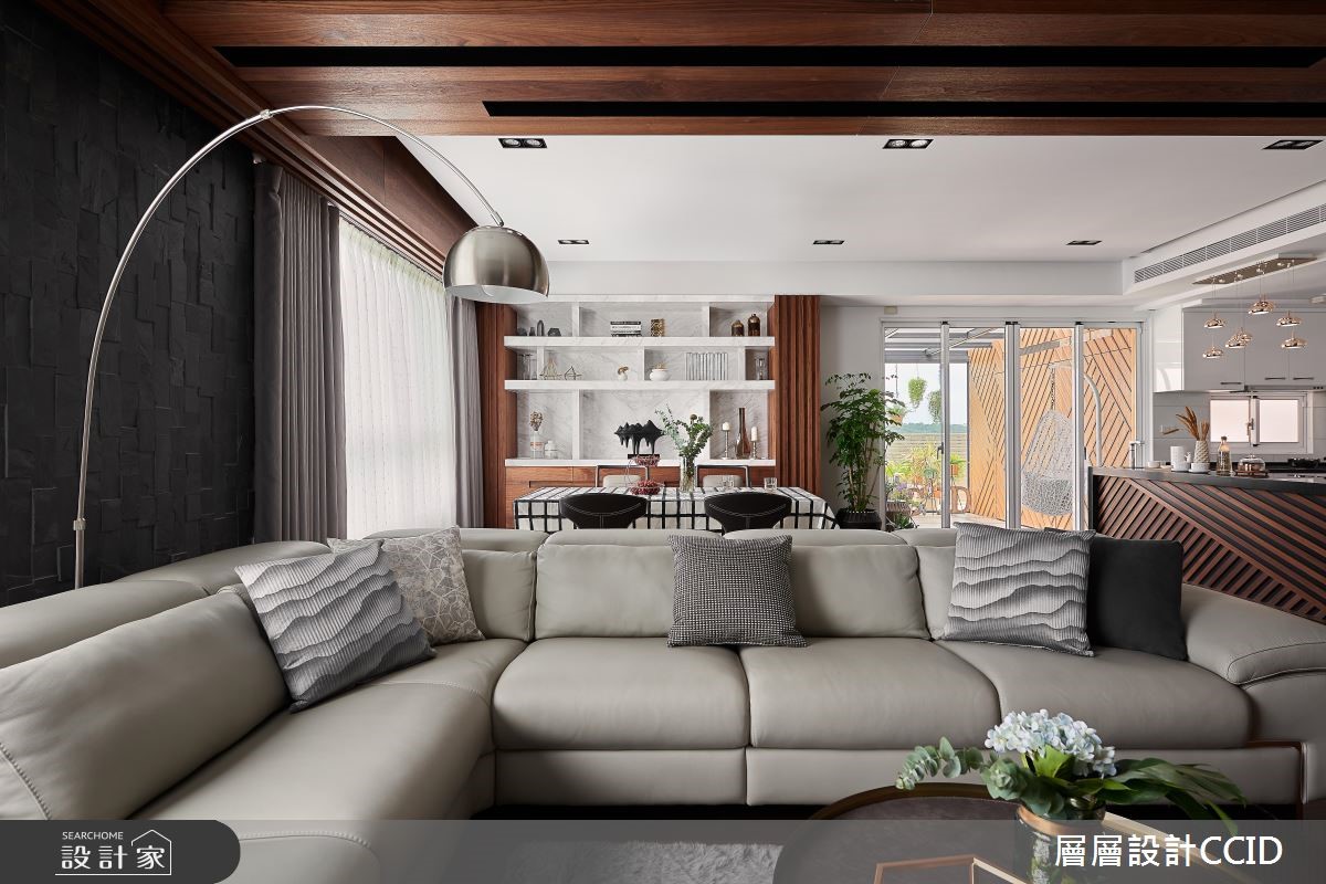 60坪新成屋(5年以下)＿現代風客廳案例圖片＿層層室內裝修設計有限公司＿層層_12之8
