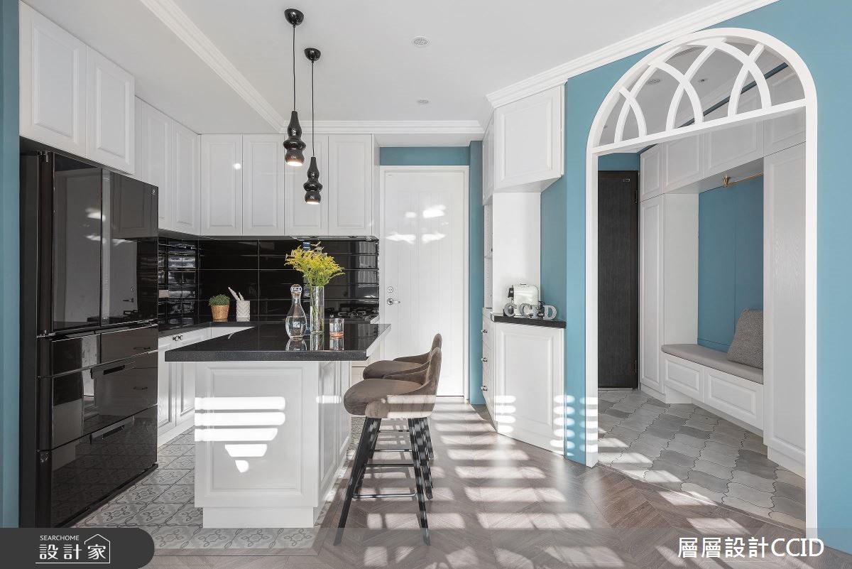 60坪新成屋(5年以下)＿混搭風玄關吧檯臥榻案例圖片＿層層室內裝修設計有限公司＿層層_13之2