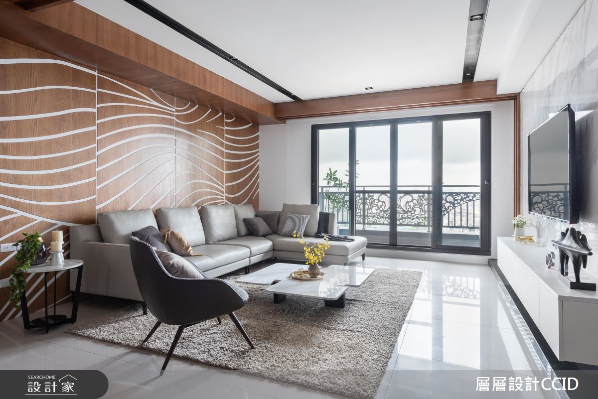 80坪新成屋(5年以下)＿現代風客廳案例圖片＿層層室內裝修設計有限公司＿層層_14之6