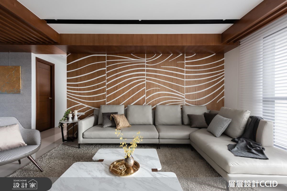 80坪新成屋(5年以下)＿現代風客廳案例圖片＿層層室內裝修設計有限公司＿層層_14之8