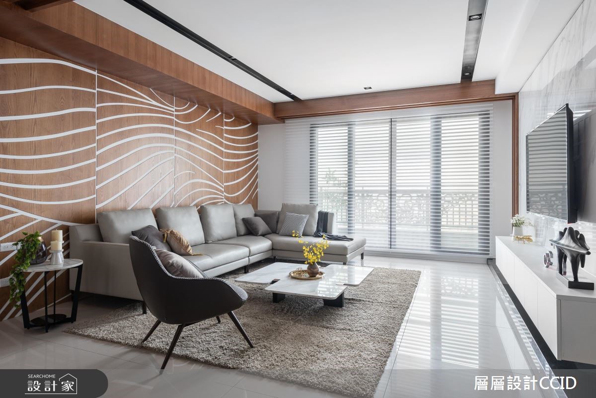 80坪新成屋(5年以下)＿現代風客廳案例圖片＿層層室內裝修設計有限公司＿層層_14之7