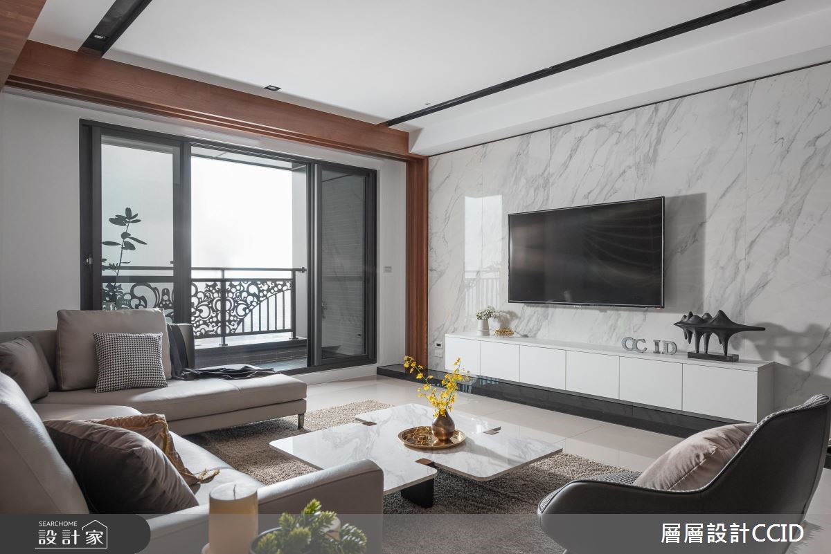 80坪新成屋(5年以下)＿現代風客廳案例圖片＿層層室內裝修設計有限公司＿層層_14之10