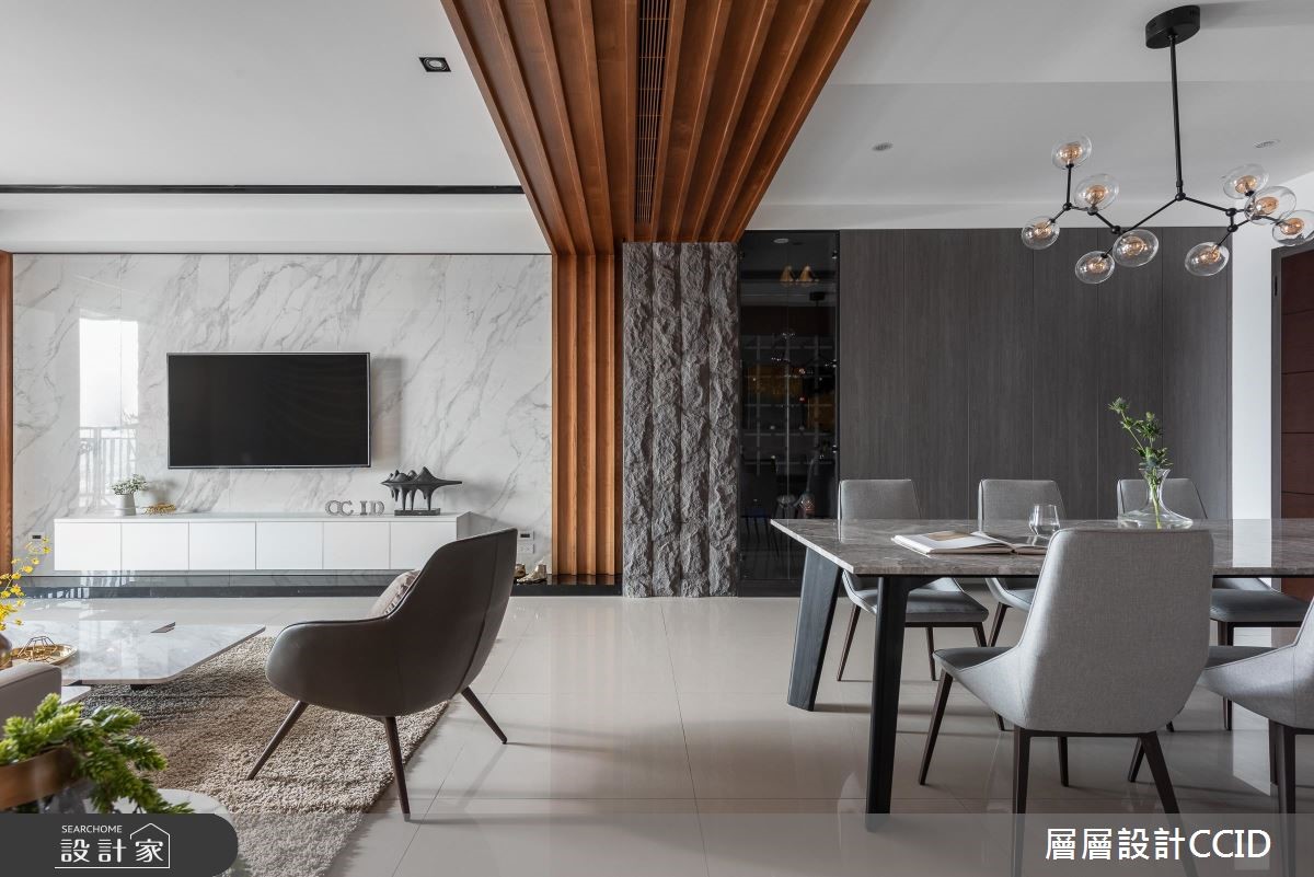 80坪新成屋(5年以下)＿現代風客廳餐廳案例圖片＿層層室內裝修設計有限公司＿層層_14之3