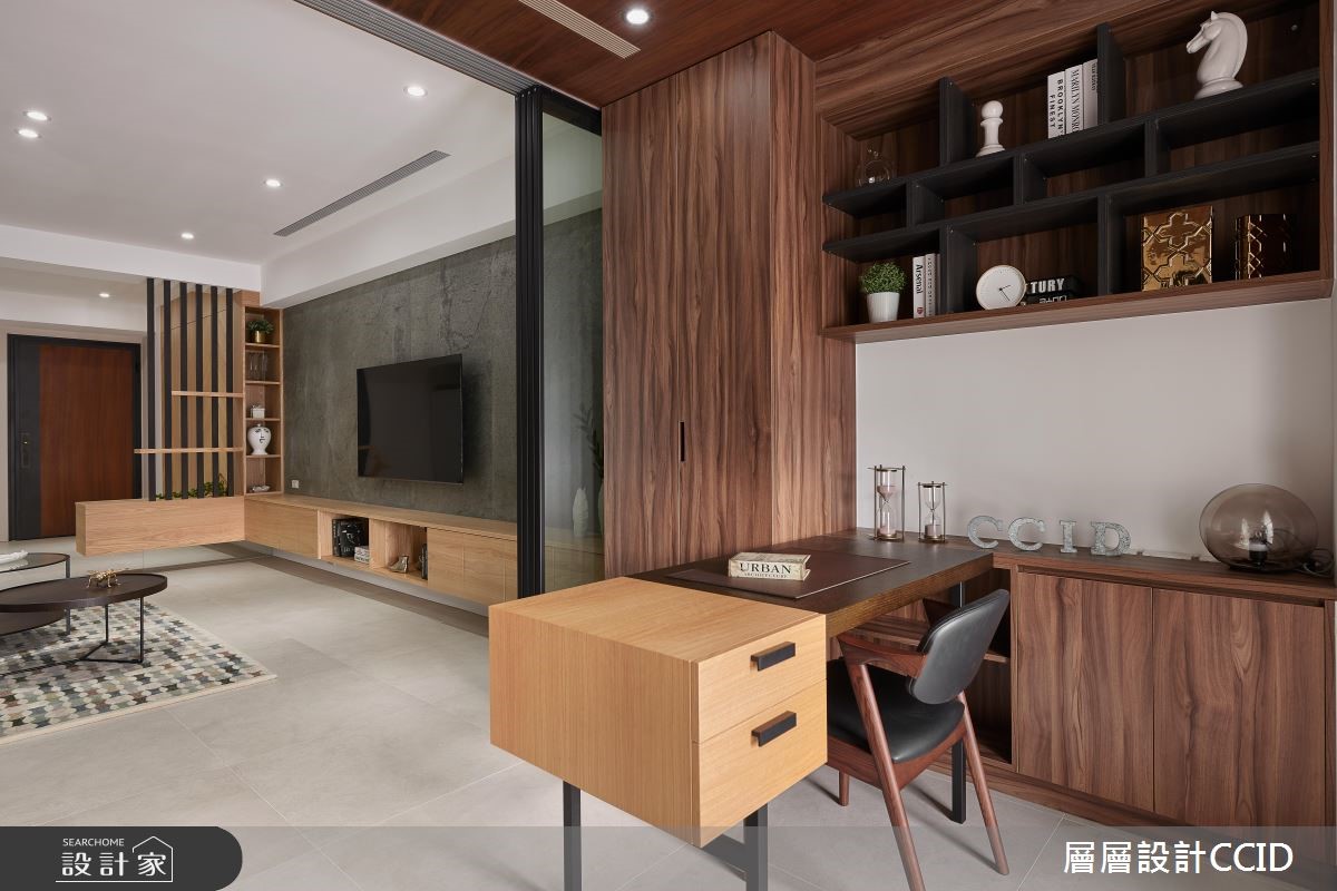 40坪新成屋(5年以下)＿現代風客廳書房案例圖片＿層層室內裝修設計有限公司＿層層_15之18