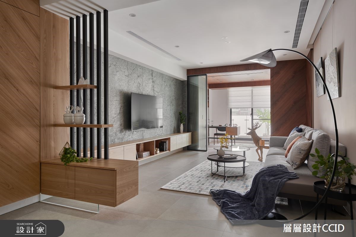 40坪新成屋(5年以下)＿現代風客廳案例圖片＿層層室內裝修設計有限公司＿層層_15之1