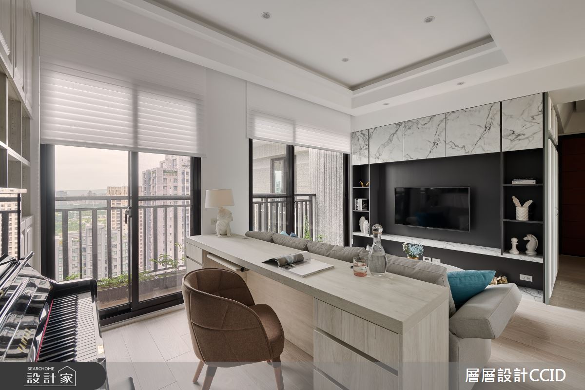 25坪新成屋(5年以下)＿混搭風客廳書房案例圖片＿層層室內裝修設計有限公司＿層層_17之4