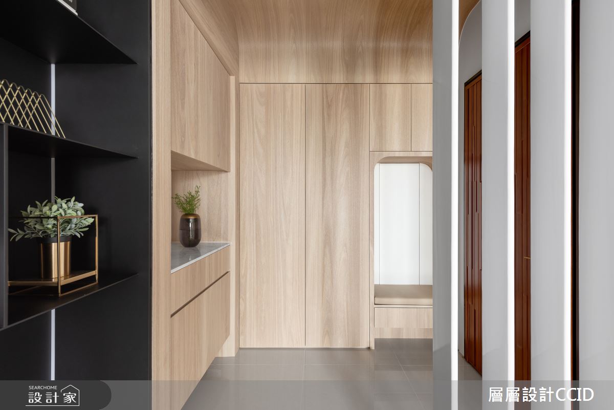 80坪新成屋(5年以下)＿混搭風玄關案例圖片＿層層室內裝修設計有限公司＿層層_18之4
