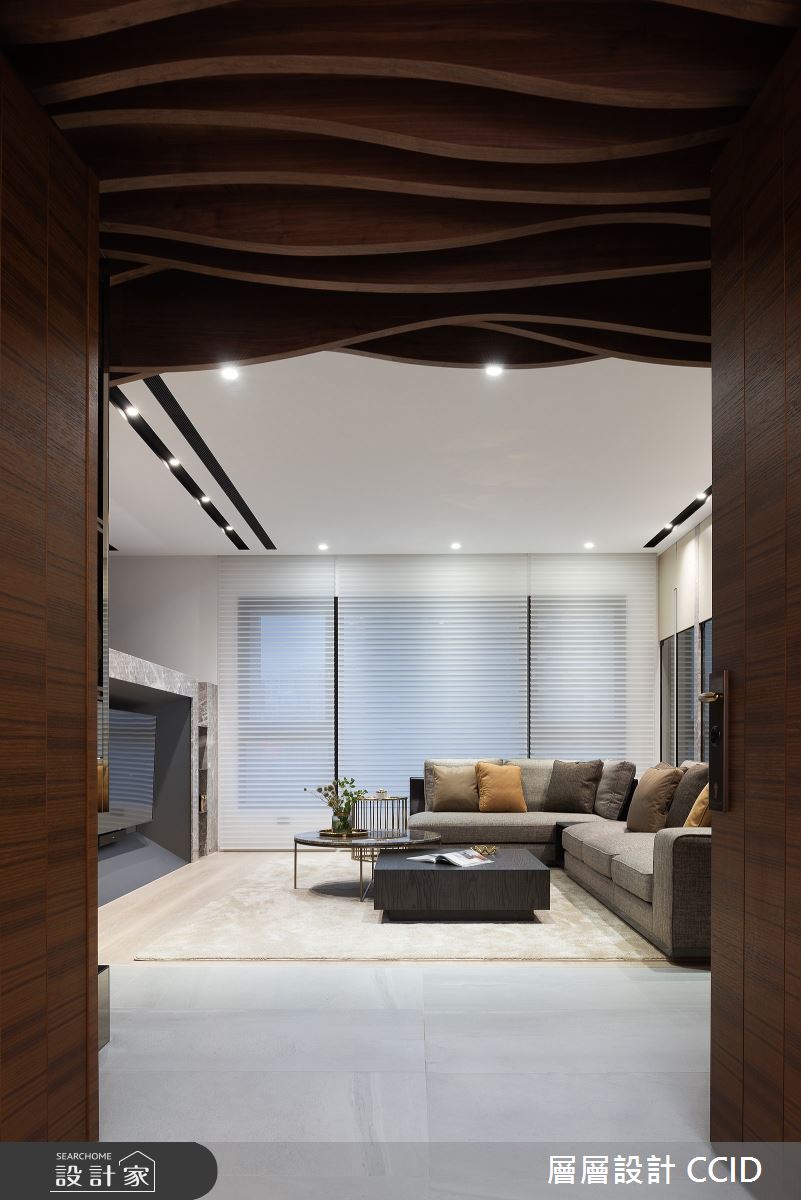 126坪新成屋(5年以下)＿飯店風玄關客廳案例圖片＿層層室內裝修設計有限公司＿層層_21之1