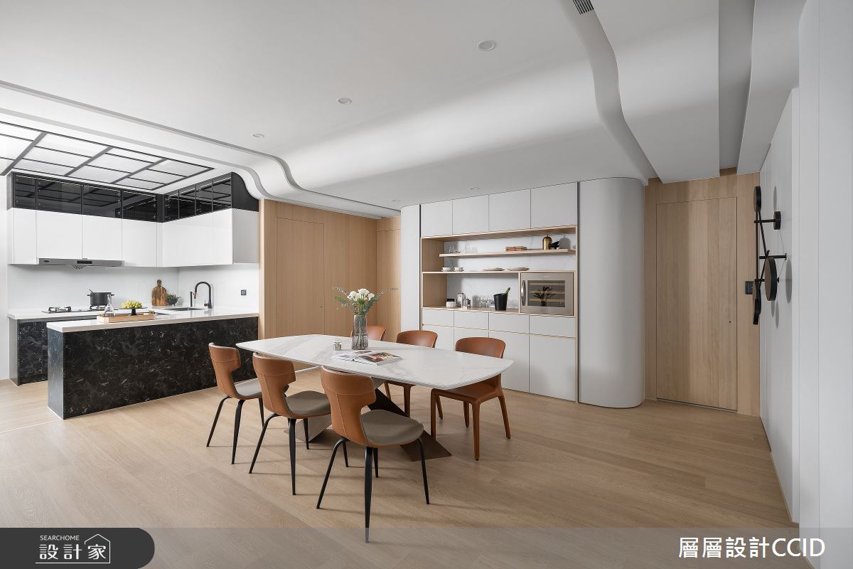 83坪新成屋(5年以下)＿混搭風餐廳廚房吧檯案例圖片＿層層室內裝修設計有限公司＿層層_28之13